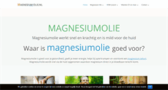 Desktop Screenshot of magnesium-olie.nl