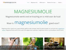 Tablet Screenshot of magnesium-olie.nl